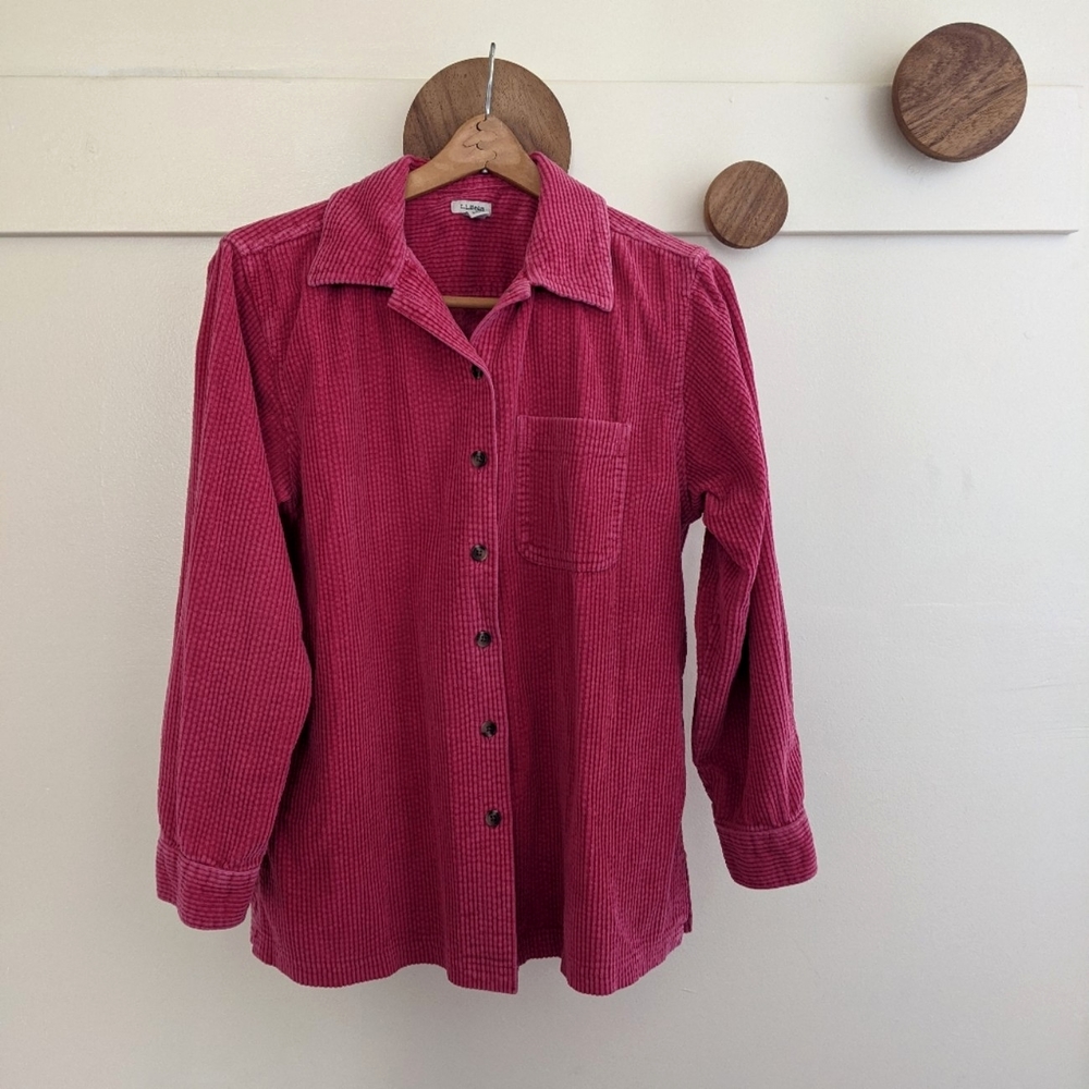 L.L. Bean Pink Button Down Shirt